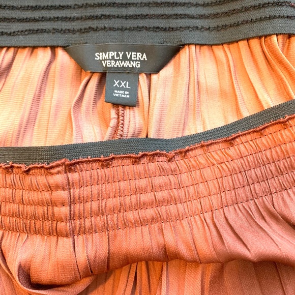 Simply Vera Wang Gaucho Pleated Wide Leg Pants New - Picture 10 of 16